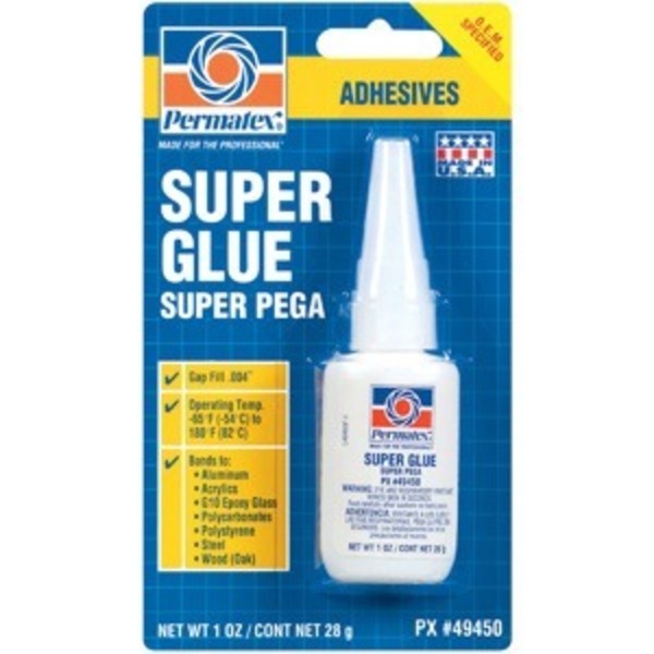 Permatex Permatex Automotive Super Glue 1 oz Bottle, Carded 49450